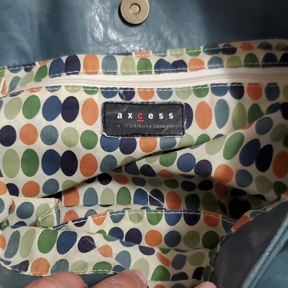 Axcess by Liz Claiborne blue hobo shoulder bag
